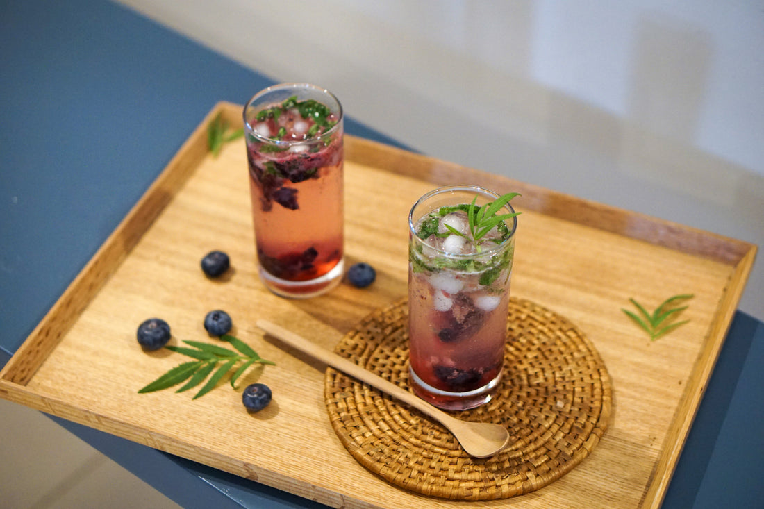Recipe: Blueberry Black Mint Mocktail